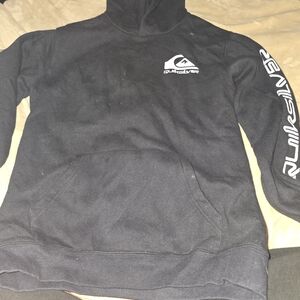 Quiksilver Black Hoodie for Boys Size M Used A Few Times. Still Great Condition